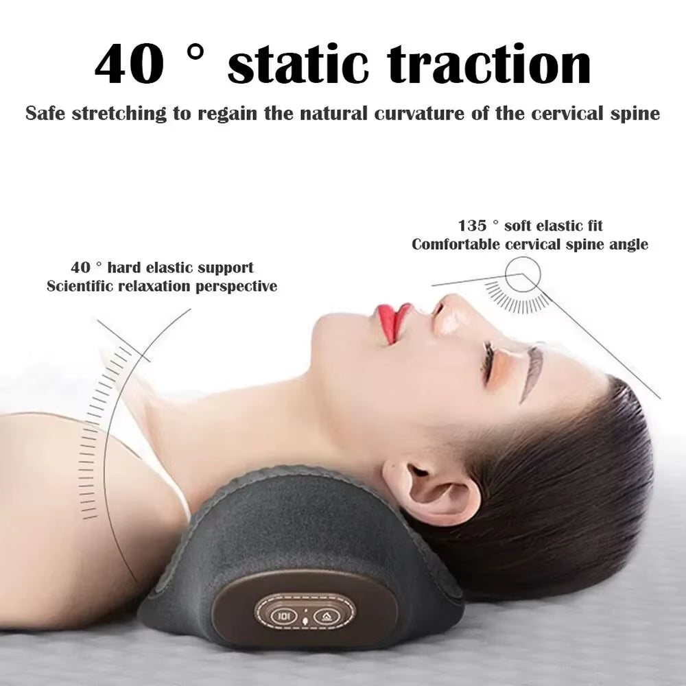 Electric Shiatsu Head Neck Cervical Pillow Body Massager Hot Compress Neck Shoulder Deep Relaxation Sleeping Memory Foam Pillow