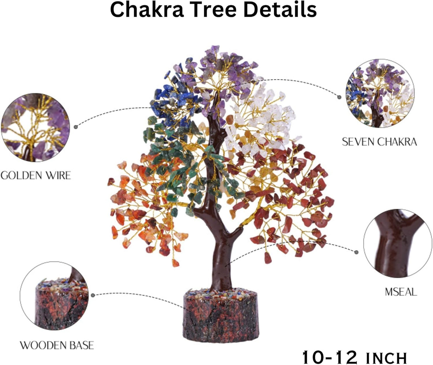 7 Chakra Tree, Crystal Décor Tree of Life, Feng Shui Tree for Fortune, Spiritual Gifts Money Tree, Crystal Tree for Positive Energy, Feng Shui Tree, Crystal Tree, Tree of Life Chakra