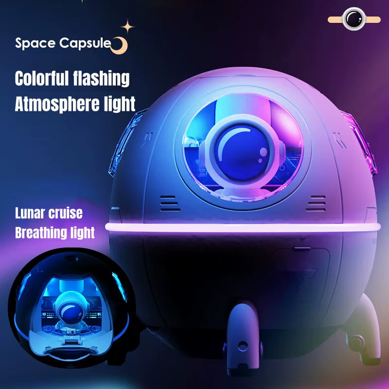 Portable Humidifier Desktop USB Astronaut Space Air Humidifier Diffuser 220ML with Colorful Led Light Christmas Gift