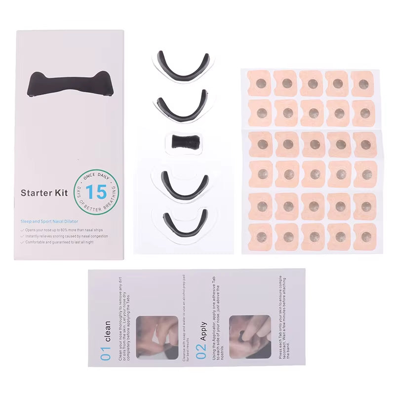 1Set Nasal Breathing Dilators Magnetic Nasal Strips Increase Air Intake Improve Sleep Quality Reduce Snoring