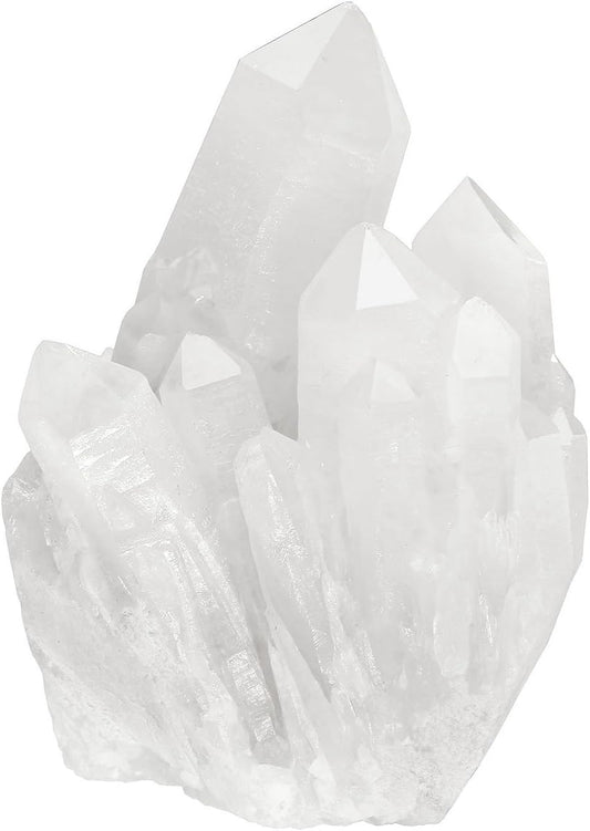 Healing Rock Crystal Clear Quartz Cluster Mineral Geode Druzy Specimen 1.85-3.5''(White Crystal Quartz Cluster)