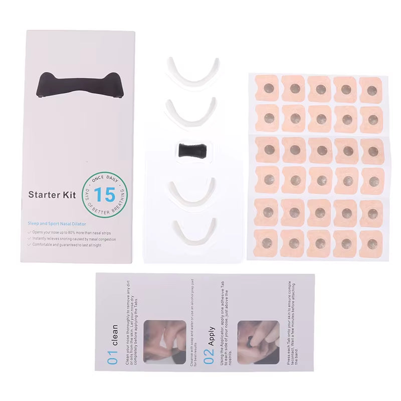 1Set Nasal Breathing Dilators Magnetic Nasal Strips Increase Air Intake Improve Sleep Quality Reduce Snoring