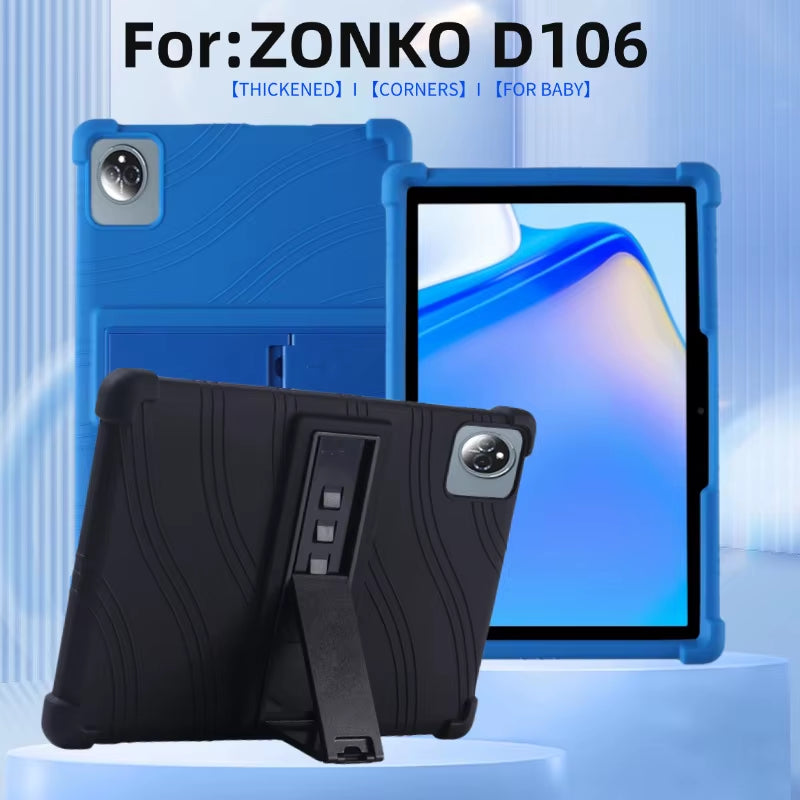 For ZONKO Tablet D106 Tablet 10.1 Inch Tablet Silicone Protective Case Thickened Anti-Falling and Anti-Collision